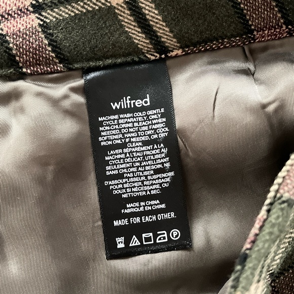 BNWT Aritzia Wilfred Juliet Plaid High Rise Mini Formal Casual Pleated Skirt Sz2 - Picture 10 of 11